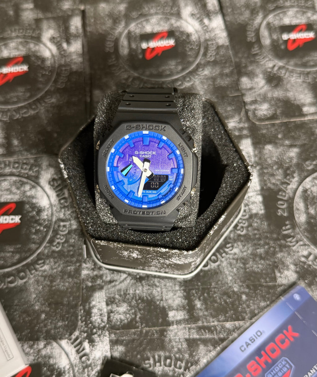 All Black wit blue & purple face
