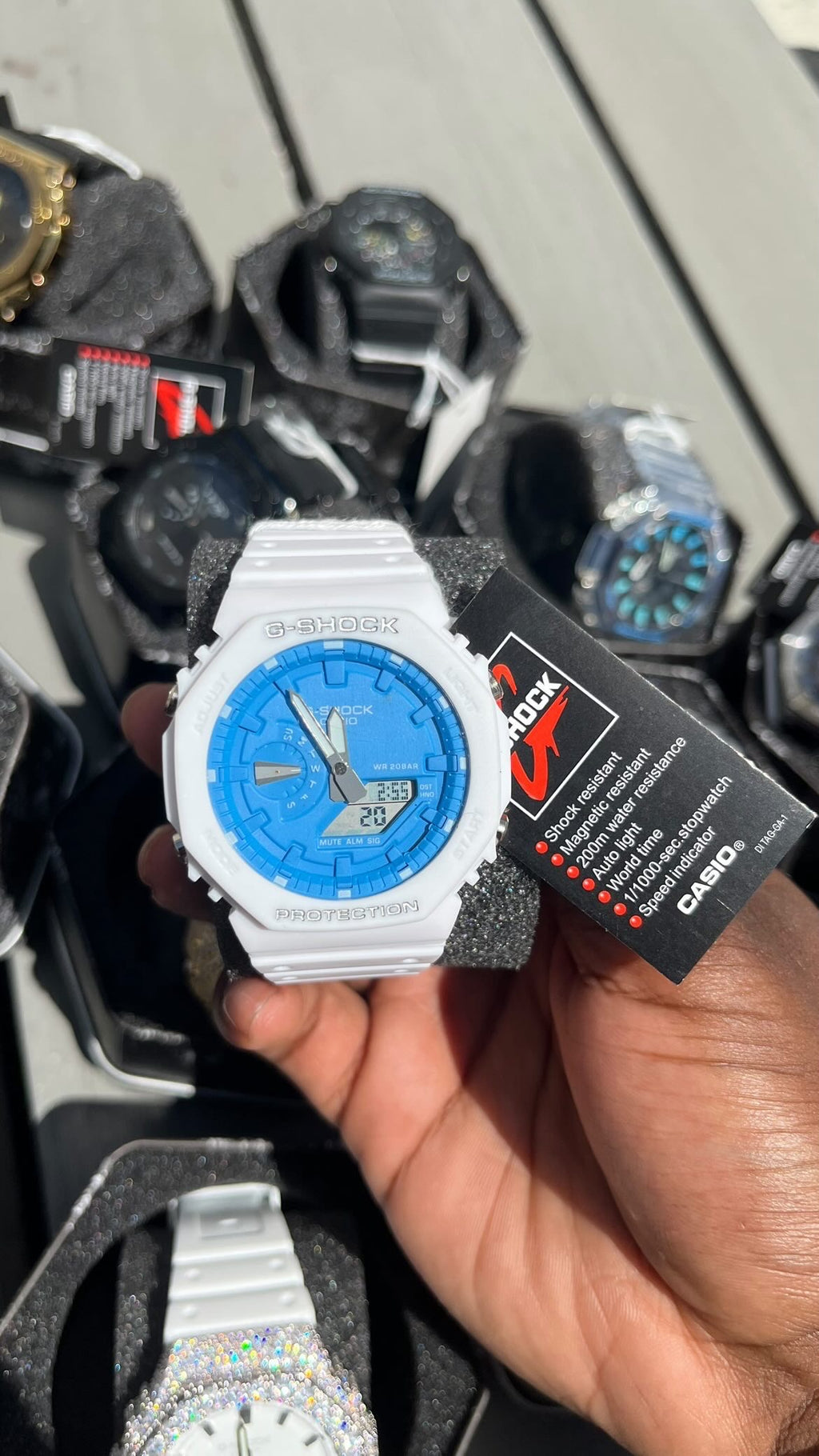 Ga2100 All white With BlueFace