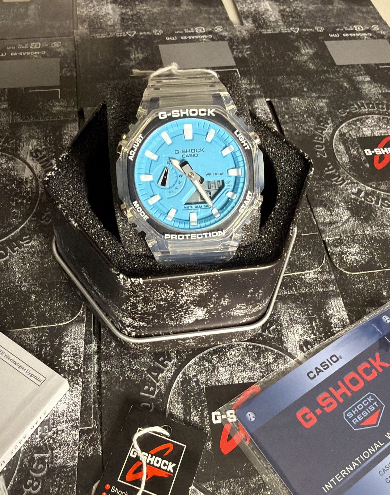 Ga2100 clear with blue 