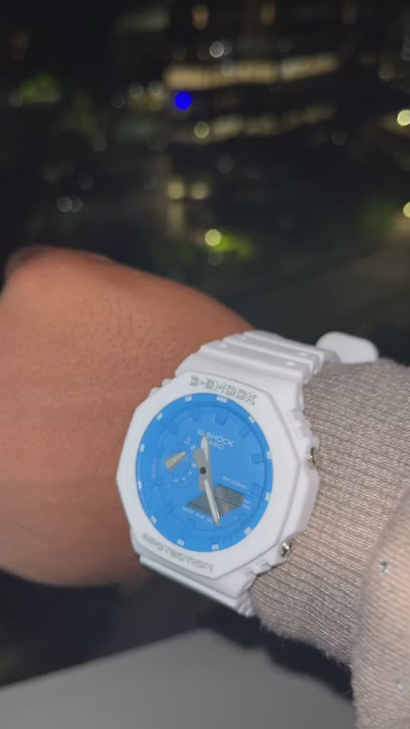 Ga2100 All white With BlueFace
